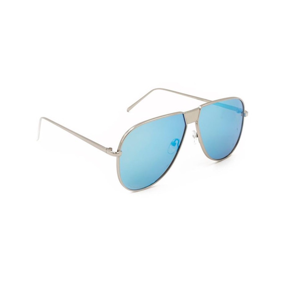 ⚡️Sale⚡️ Blue Mirror Lens Oversized Sunglasses - Picture 4 of 6